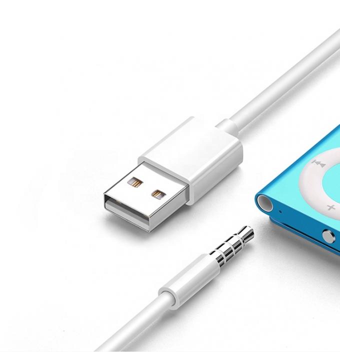 USB 2.0 Vrouwelijke naar 3,5 mm Jack 3 polen AUX Converter Adapter voor Auto Audio Speaker 1