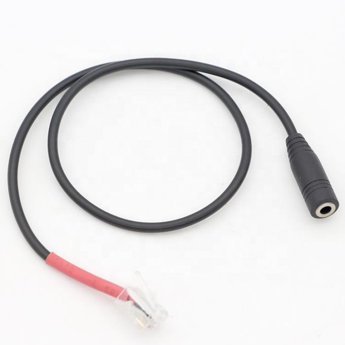 RJ9 RJ10 tot Vrouwelijke 3,5 mm CTIA Plug Audio Jack Headset Adapter Cable voor kantoortelefoon 5