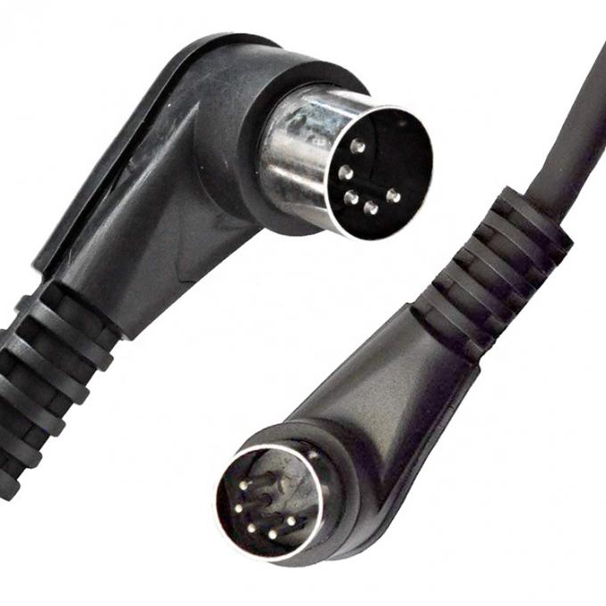 Kustom Fabriek Schild Rechte Hoek Man tot Man 5 Pin Din Connector Midi Kabel 0