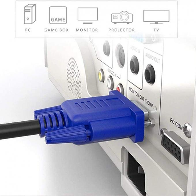 OEM 1m 1.5m 3m 1080P Man tot Man HD DB 15 PIN VGA tot VGA Monitorkabel voor PC Computer 2