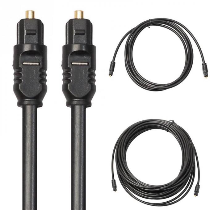 High Quality Thin 1M 2M 3M 5M Glasvezel Toslink Spdif Gold Digitaal Optisch Audio Kabel 0