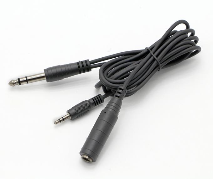 1M 2M 3M Y Splitter Man naar Vrouw 6.35mm 3.5mm TRS Microphone Stereo Jack Audio kabel 0