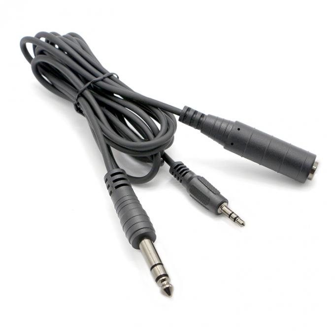 1M 2M 3M Y Splitter Man naar Vrouw 6.35mm 3.5mm TRS Microphone Stereo Jack Audio kabel 8