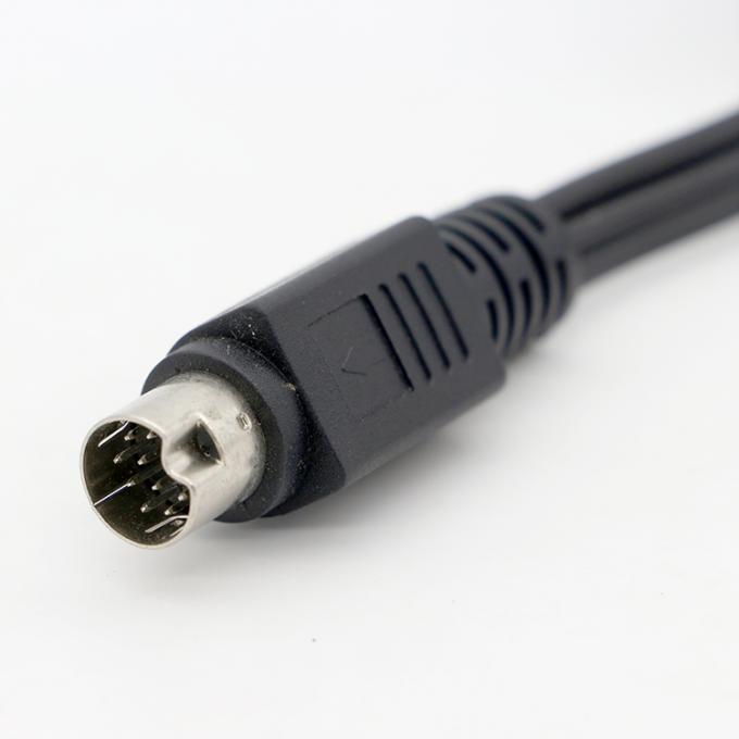 9 Pin Mini Din tot 3 RCA S Video Audio Kabel voor TV Displays Audio Video Receiver 1