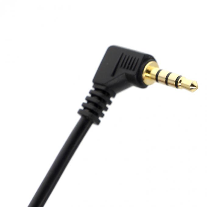 Op maat gemaakte 3 polen rechthoek 2,5 mm TRS tot 3,5 mm Mono TRRS Aux Stereo Audio Jack kabel 1