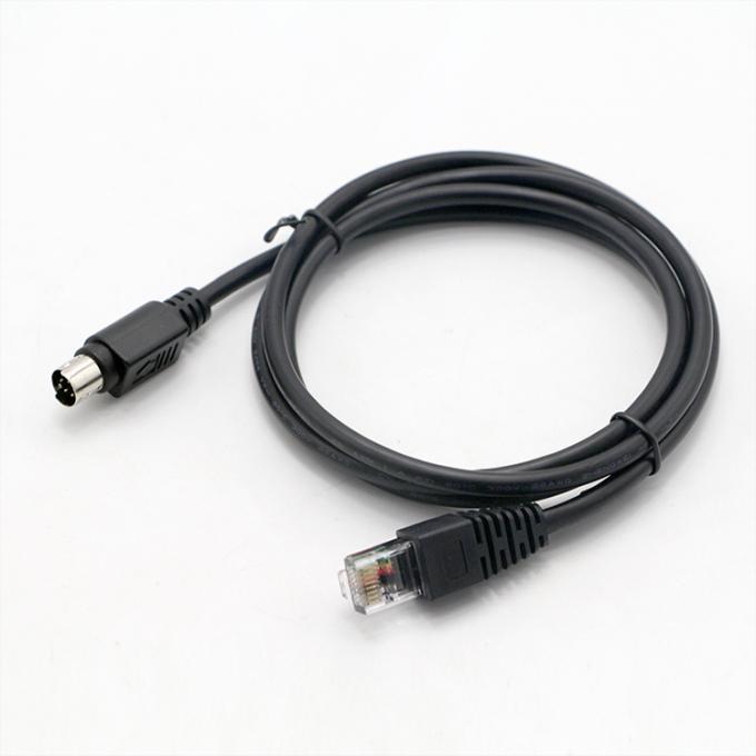 Custom 1M 2M Man tot Man Vrouwelijke RJ45 tot 8 Pin Mini Din Connector Cable 1