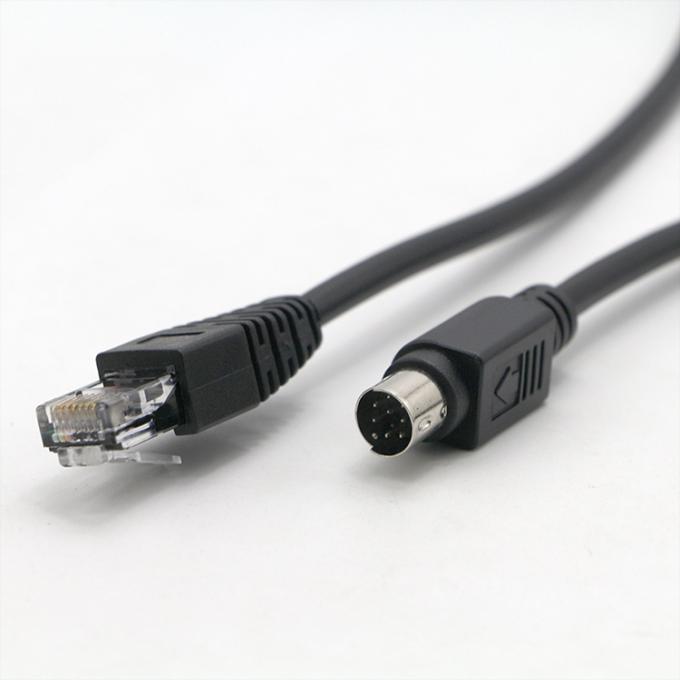 Custom 1M 2M Man tot Man Vrouwelijke RJ45 tot 8 Pin Mini Din Connector Cable 2