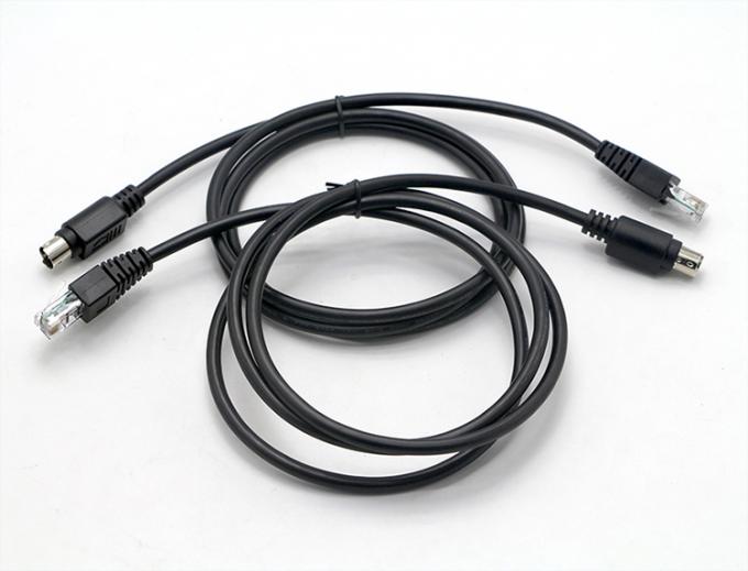 Custom 1M 2M Man tot Man Vrouwelijke RJ45 tot 8 Pin Mini Din Connector Cable 3
