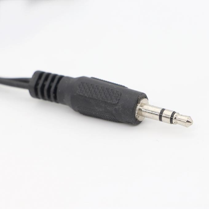 CUSTOM 3.5mm Jack 1 man tot 2 vrouw Y Splitter Koptelefoon Jack Mic PC Audio TRS Splitter Cable 1