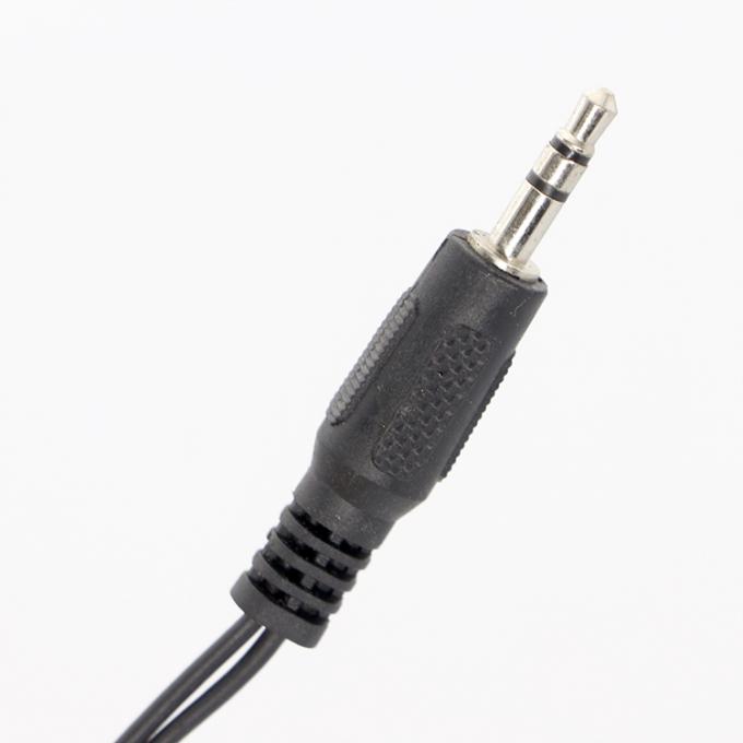 CUSTOM 3.5mm Jack 1 man tot 2 vrouw Y Splitter Koptelefoon Jack Mic PC Audio TRS Splitter Cable 2