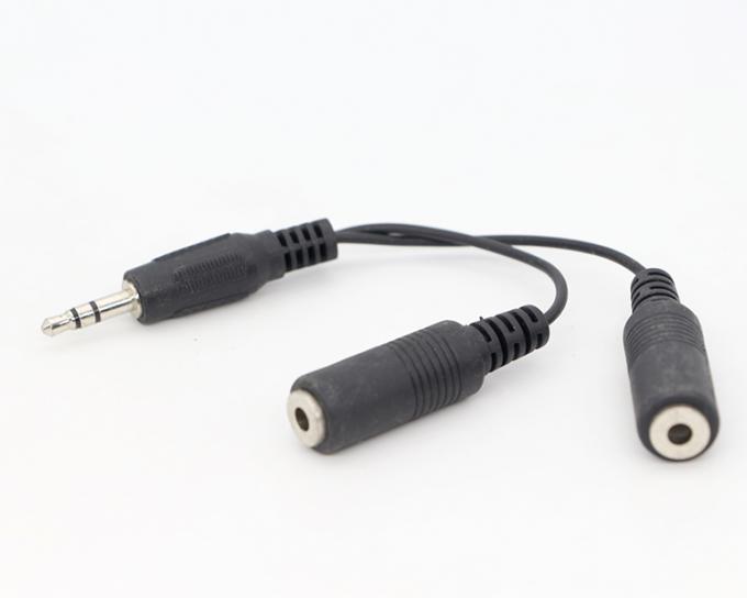 CUSTOM 3.5mm Jack 1 man tot 2 vrouw Y Splitter Koptelefoon Jack Mic PC Audio TRS Splitter Cable 5