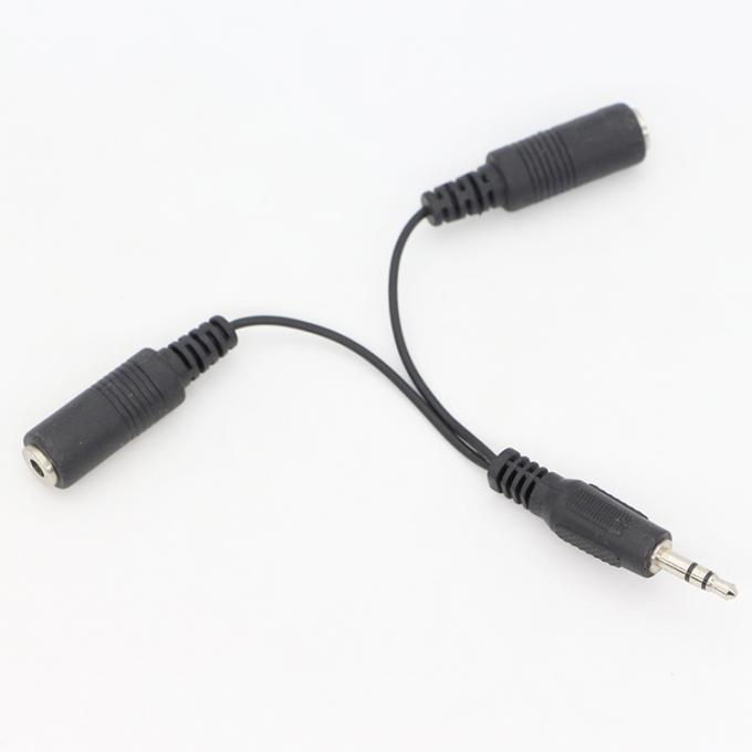 CUSTOM 3.5mm Jack 1 man tot 2 vrouw Y Splitter Koptelefoon Jack Mic PC Audio TRS Splitter Cable 6
