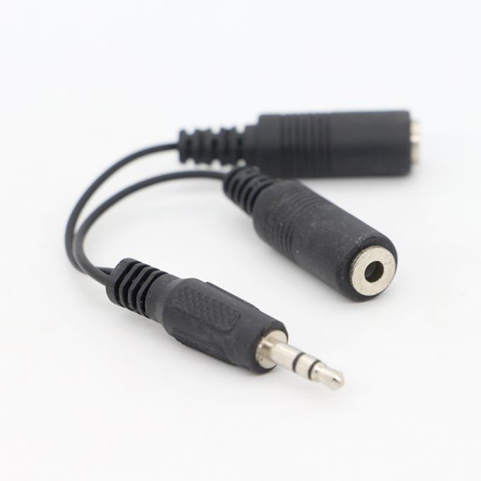 CUSTOM 3.5mm Jack 1 man tot 2 vrouw Y Splitter Koptelefoon Jack Mic PC Audio TRS Splitter Cable 7