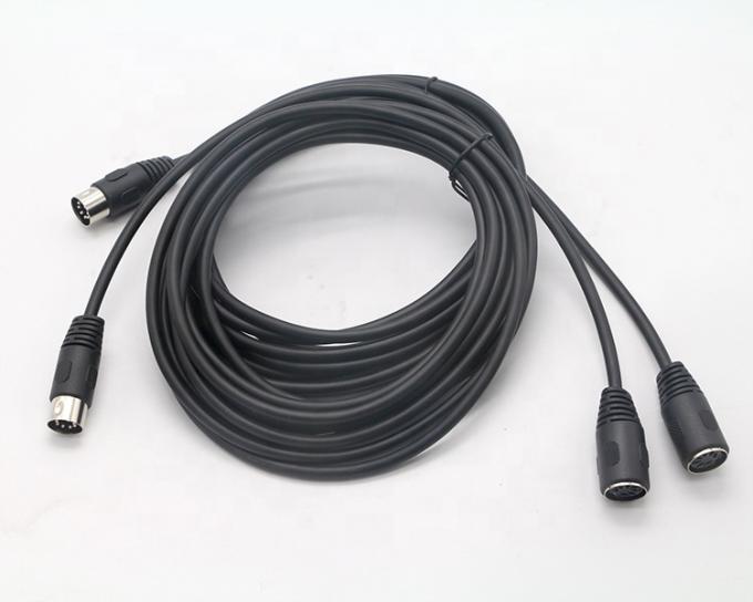 Custom Midi Signal Man tot Man Vrouw 7 Pin DIN Controller Audio Stereo Extension Cable 5