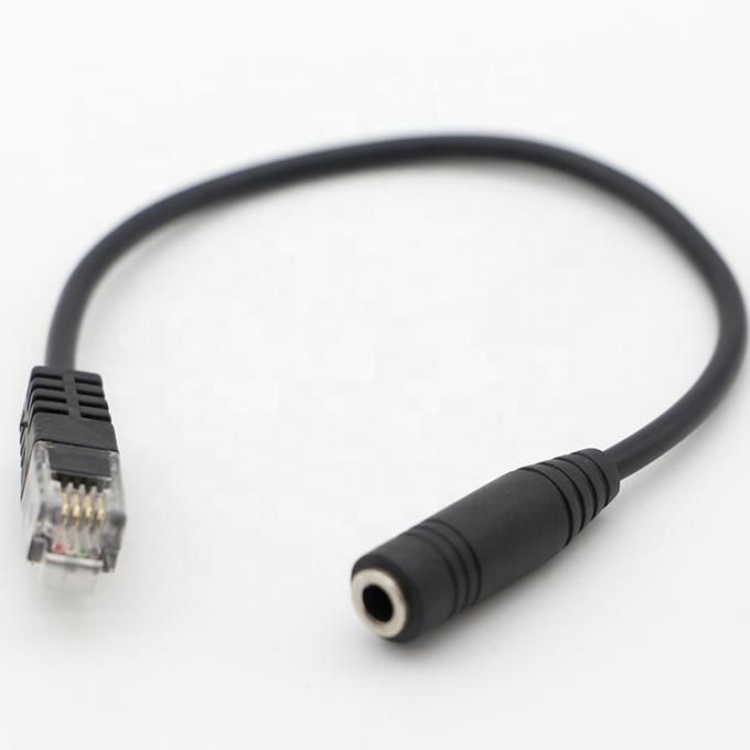 CUSTOM RJ9 RJ10 naar Vrouwelijke 3,5 mm Audio Jack Headset Adapter kabel voor kantoor telefoon 2