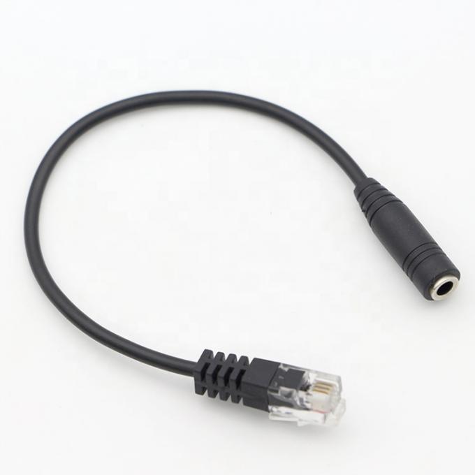 CUSTOM RJ9 RJ10 naar Vrouwelijke 3,5 mm Audio Jack Headset Adapter kabel voor kantoor telefoon 6