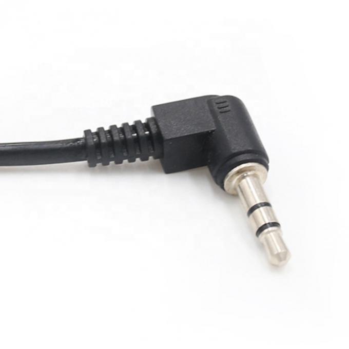 Gekrolde veer van man tot man 90 graden rechthoek 3,5 mm jack naar 3,5 mm jack TRS stereo audio kabel 2