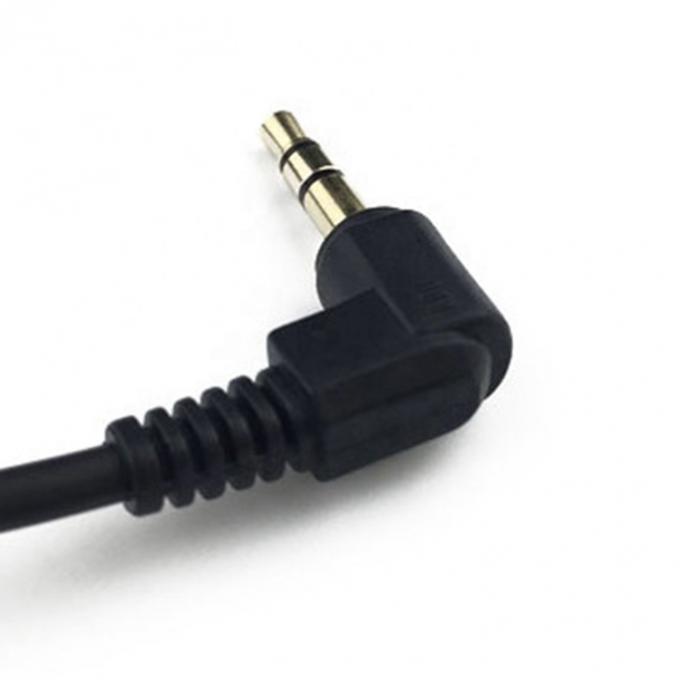 Gekrolde veer van man tot man 90 graden rechthoek 3,5 mm jack naar 3,5 mm jack TRS stereo audio kabel 3