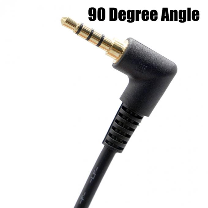 OEM 90 graden rechthoek 3,5 mm TRRS Jack Man tot 3,5 mm TRRS Jack Man Audio kabel 3