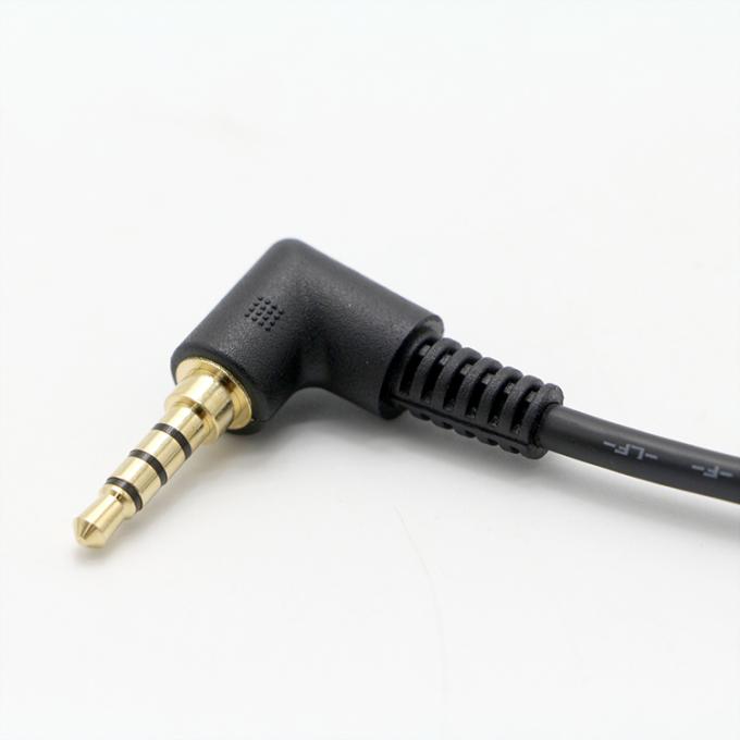 OEM 90 graden rechthoek 3,5 mm TRRS Jack Man tot 3,5 mm TRRS Jack Man Audio kabel 4