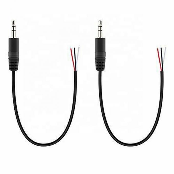 TRS 2 Pole Stereo Audio Jack 3,5 mm Man Plug to Stripped Gelast Naakt Draad Open End Kabel 4