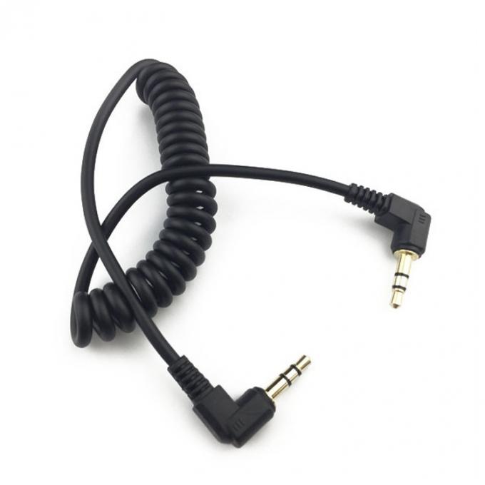 90 graden man tot man 3,5 mm jack gespeld koptelefoon stereo aux audio verlengkabel 1