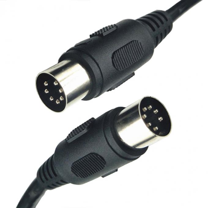 Op maat geschermd volledig verbonden mannelijk tot mannelijk vrouwelijk 7 pin Din Midi kabel 2