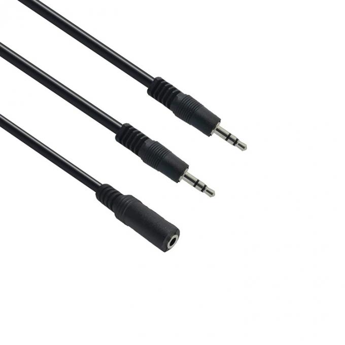2 vrouwelijke naar 1 mannelijke 3,5 mm stereo jack koptelefoon luidspreker Audio Y Splitter kabel 2