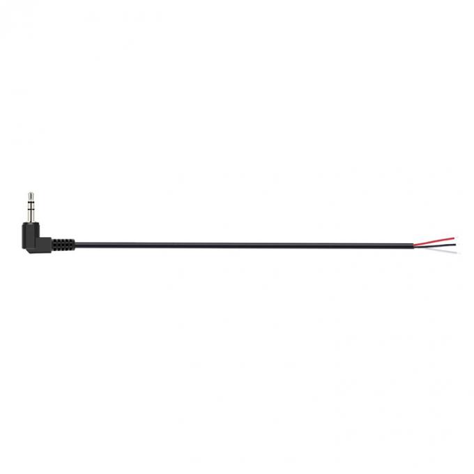 90 graden rechthoek 3 palen TRS 3,5 mm stereo audio jack tot gestript pigtail geblokkeerd naakte draad eindkabel 5