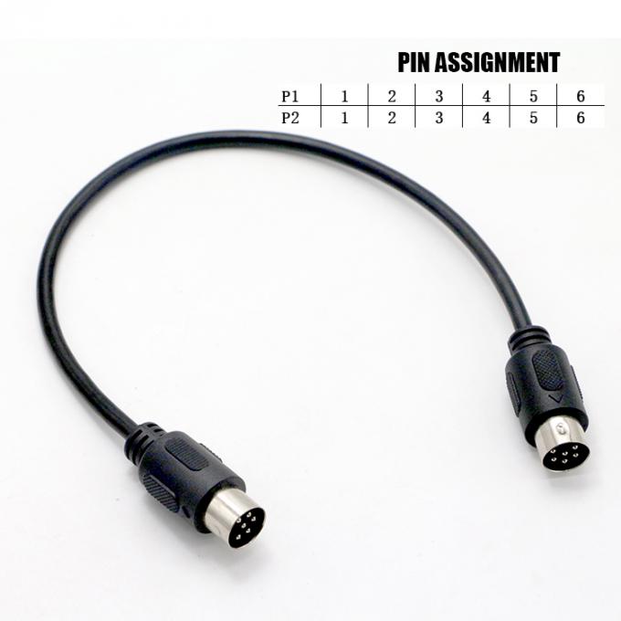 Gepersonaliseerde Radio Midi Man tot Man 6 Pin Din tot 6 Pin Din S Video Verlengkabel Voor Roland 0