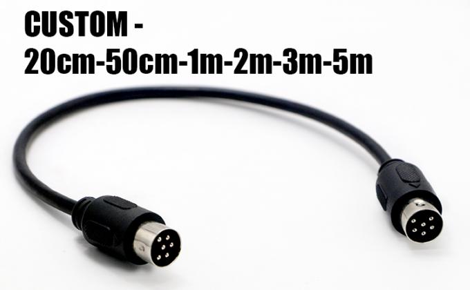 Gepersonaliseerde Radio Midi Man tot Man 6 Pin Din tot 6 Pin Din S Video Verlengkabel Voor Roland 2