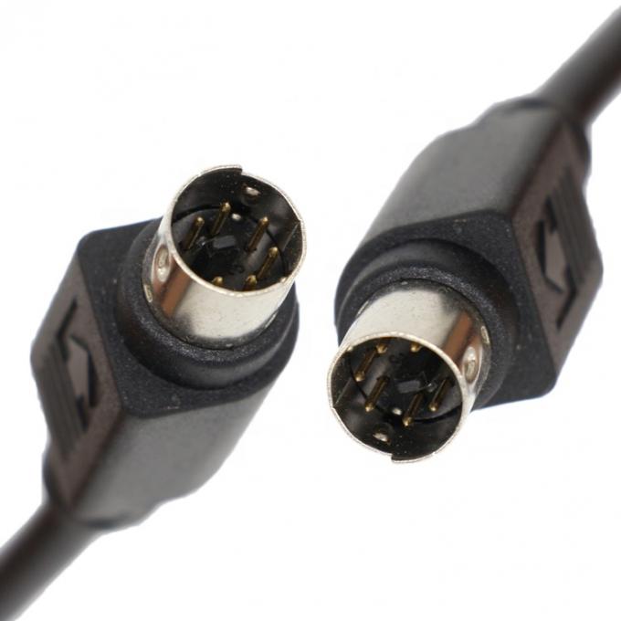CUSTOM 1M 3M Shield S Video Man tot Man Mini Din 6 pin kabel 2
