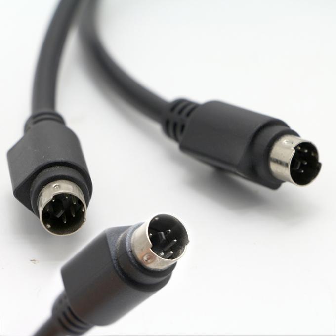 Custom Male To Male 6 PIN Mini DIN Plug Video Audio MIDI Uitbreidingskabel Voor PS2 Keyboard 0
