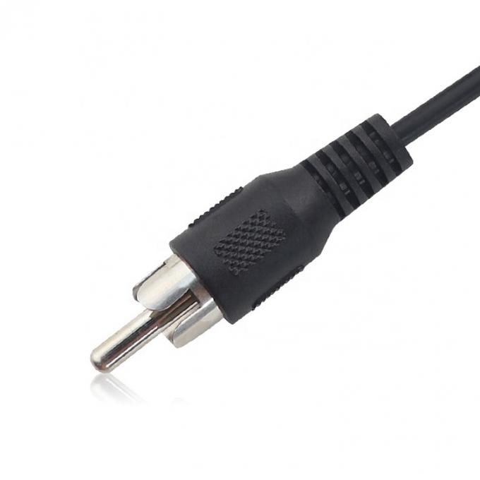 Custom RCA Male Plug to Bare Stripped Wire Tinned Ends Kabel 2