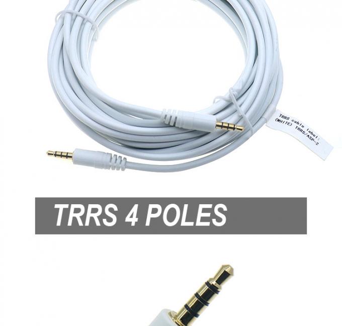 3.5mm Man tot Man Vrouwelijke Stereo Aux Mono Jack 3 polen TRS 4 polen TRRS Microphone Patch Audio Extension Cable 1