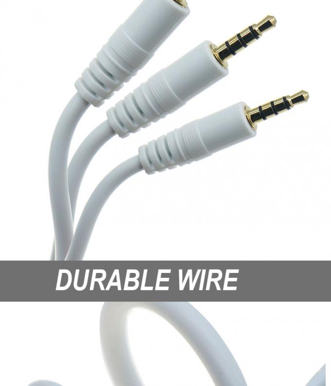 3.5mm Man tot Man Vrouwelijke Stereo Aux Mono Jack 3 polen TRS 4 polen TRRS Microphone Patch Audio Extension Cable 2