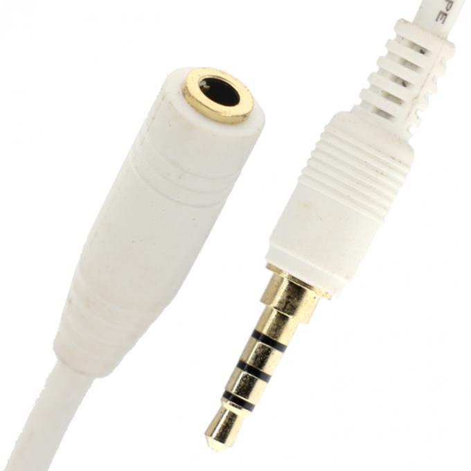 1m 2m 3m 5m 10m 3,5mm Audio Jack TRRS Man tot 3,5mm TRRS Vrouwelijke Stereo Aux Audio Extension Cable 0