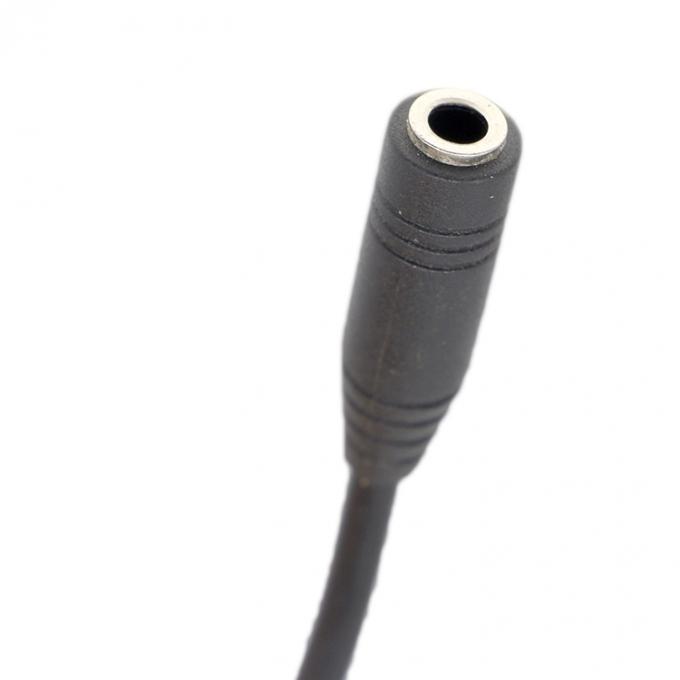 Korte 20cm 3,5mm 4 polen TRRS Man tot 3,5mm TRRS Vrouwelijke Stereo Aux Audio Extension Cable 2