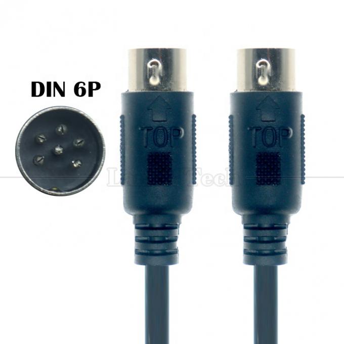 Hoge kwaliteit schild van man tot man MIDI 6 PIN DIN serieverlengkabel voor audio toetsenbord microfoon gitaar 1