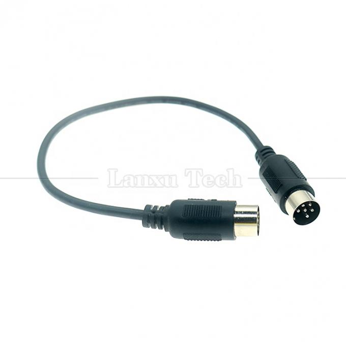 Hoge kwaliteit schild van man tot man MIDI 6 PIN DIN serieverlengkabel voor audio toetsenbord microfoon gitaar 0