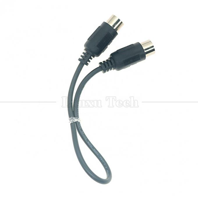 Hoge kwaliteit schild van man tot man MIDI 6 PIN DIN serieverlengkabel voor audio toetsenbord microfoon gitaar 4