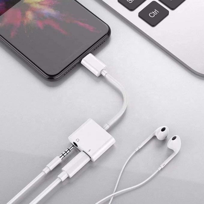 2 in 1 USB C tot 3,5 mm aansluiting AUX Koptelefoon oortelefoon dongle Adapter voor Samsung Note goole pixel 4 4XL 3 3XL 2 2XL 4