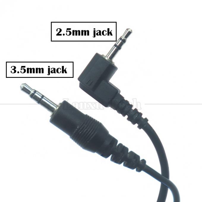 Aanpassing 2,5 mm Mannelijk tot 90 graden Rechte hoek 3,5 mm Mannelijk Stereo Jack Aux Audio Converter Adapter Kabel 1