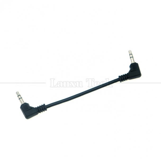 90 graden rechthoek man tot man 3 polen TRS 3,5 mm audio jack verlengkabel 3