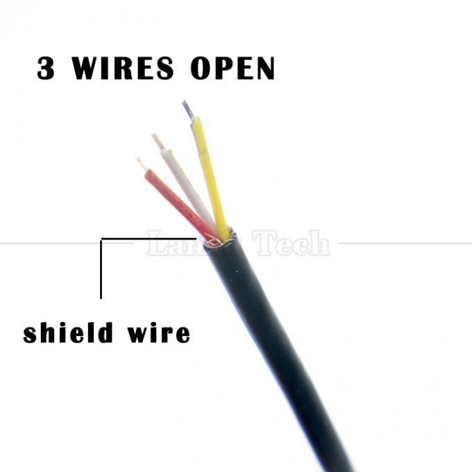 Goudgeplatte 3,5 mm TRS 3 Ploes Shield Audio Jack Vrouwelijke tot geblokkeerde lege draden Open kabel 1