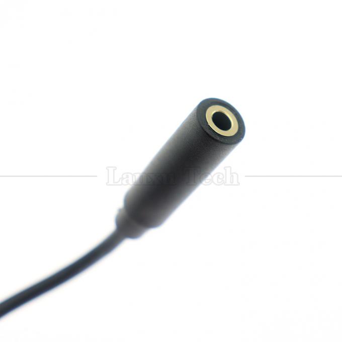 Goudgeplatte 3,5 mm TRS 3 Ploes Shield Audio Jack Vrouwelijke tot geblokkeerde lege draden Open kabel 2