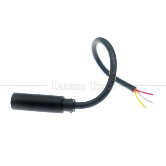 Op maat gemaakte 3,5 mm TRS 3 polen Shield Audio Jack Vrouwelijk tot open Stripped Tinned Bare End Wires Cable 4