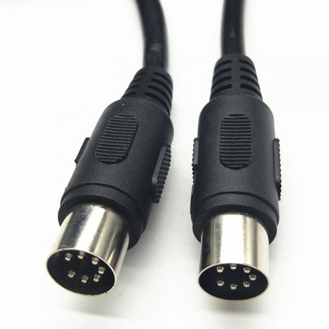 Op maat geschermd volledig verbonden mannelijk tot mannelijk vrouwelijk 7 pin Din Midi kabel 5