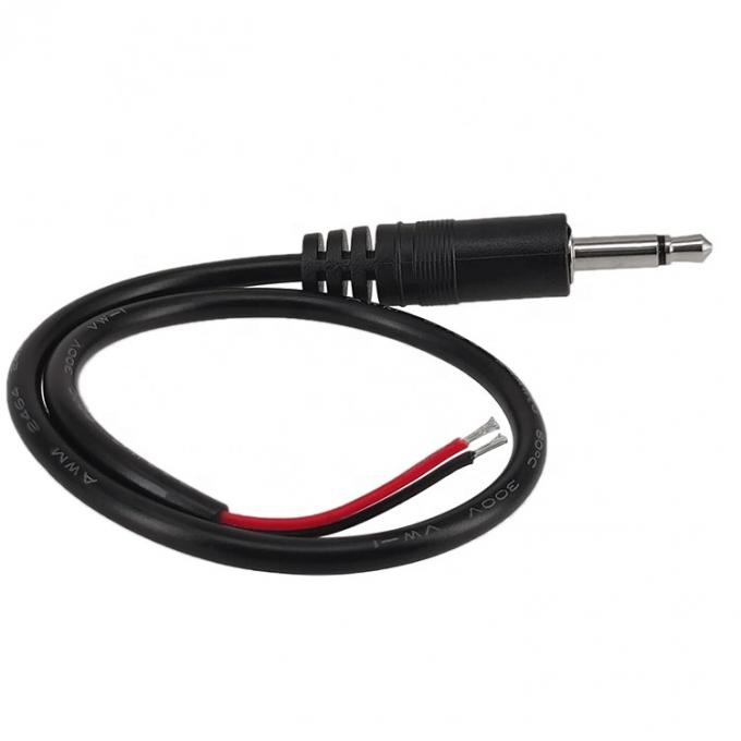 3.5mm 2 polen TS Audio Mono Jack Man Plug to Bare Drones Open eindkabel 4