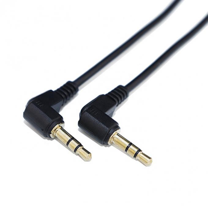 0.2M 1M 2M 3M 10M 90 graden hoek man tot man 3 polen TRS Stereo Audio Jack Verlengkabel voor hoofdtelefoon Car Speaker 3